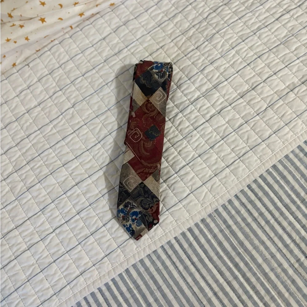 Bugle Boy Red and Blue Kids Tie